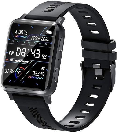 Montre Connectée Chronus F30 Fitness Tracker IP67 Étanche-Noir-Chronus