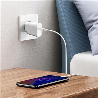 Avizar Chargeur Secteur USB-C et Câble Lightning Charge Rapide