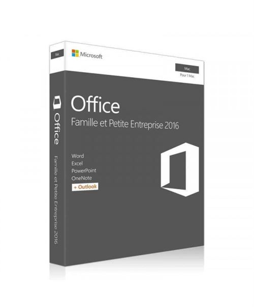 Microsoft Office 2016 Famille et Petite Entreprise pour Mac (Home & Business) - Clé licence à télécharger Lié au compte Microsoft