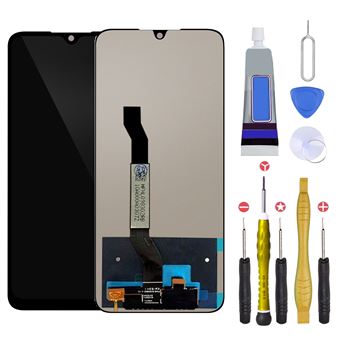 Ecran Remplacement pour XIAOMI REDMI NOTE 8T Noir + Outils + Colle - 1