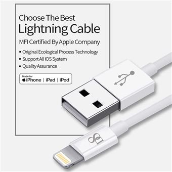 Câble USB Lightning chargeur 3 mètres pour iPhone 6 - Chargeur pour  téléphone mobile - Achat & prix