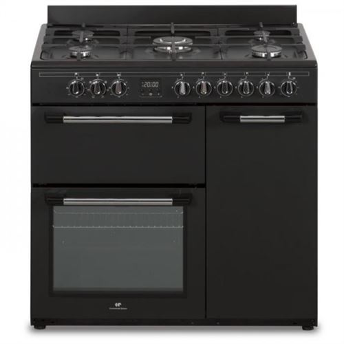 Non Communiqué Cuisiniere Piano Gaz 3 Fours Électriques Continental Edison Cecp903fb 5 Feu Largeur