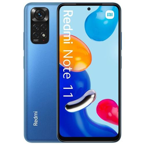 Xiaomi Redmi Note 11 - 4G smartphone - double SIM - RAM 4 Go / Mémoire interne 64 Go - microSD slot - écran OEL - 6.43"" - 2400 x 1080 pixels (90 Hz) - 4x caméras arrière 50 MP, 8 MP, 2 MP, 2 MP - front camera 13 MP - étoile bleue État correct - N/A reconditionné disponible sur Fnac