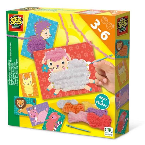 Non Communiqué Broderie D'animaux En Fil Moelleux