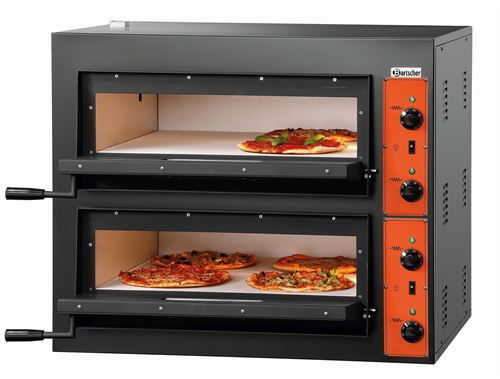  Four &agrave; pizza double &eacute;lectrique   4 + 4  pizzas pro   8,4 kW   Bartscher 