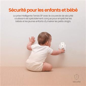 TENDA Prise connectée 2.3KW, protection bébé, contrôle à distance,  compatible avec Alexa, prise intelligente, prise wifi. Beli SP3-4 -  Équipements électriques domotique à la Fnac