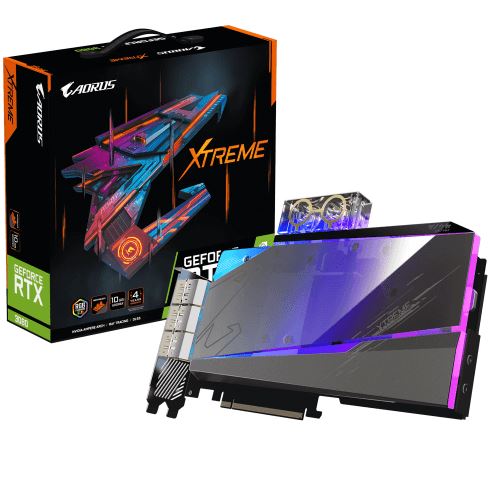  Gigabyte AORUS GeForce RTX 3080 XTREME WATERFORCE WB 12G - Carte graphique - GF RTX 3080 - 12 Go GDDR6X - PCIe 4.0 x16 - 3 x DisplayPort, 3 x HDMI 