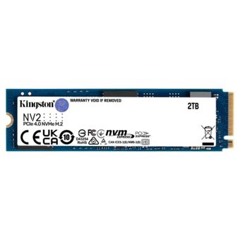 Kingston NV2 - SSD - 2 To - interne - M.2 2280 - PCIe 4.0 x4 (NVMe) - pour Intel Next Unit of Computing 12 Pro Kit - NUC12WSKi5