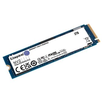 Kingston NV2 - SSD - 2 To - interne - M.2 2280 - PCIe 4.0 x4 (NVMe) - pour Intel Next Unit of Computing 12 Pro Kit - NUC12WSKi5