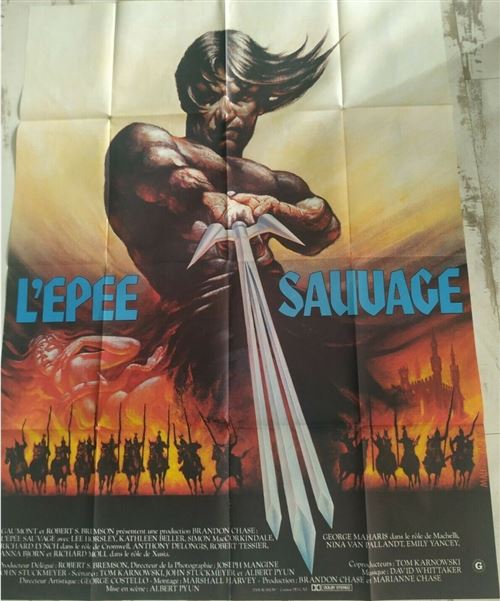 Affiche de Cinéma Originale - L'épée Sauvage - 1982 - LEE HORSLEY - 116x158cm