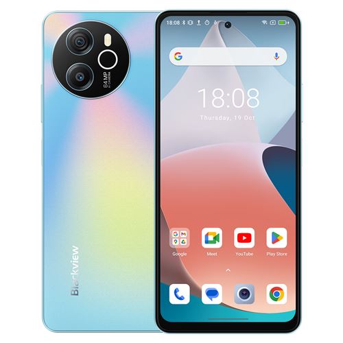 SHARK 8 Blackview dual sim Smartphone Bleu - 6.78” FHD+ Octa core 16Go 256Go Caméra 64MP WIFI Bluetooth NFC 4G TELEPHONE MOBILE (198g)