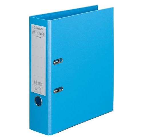 Classeurs à levier plastifiés Chromos Plus coloris tendance- dos 8 cm - Lot de 10 - Assorties - Esselte