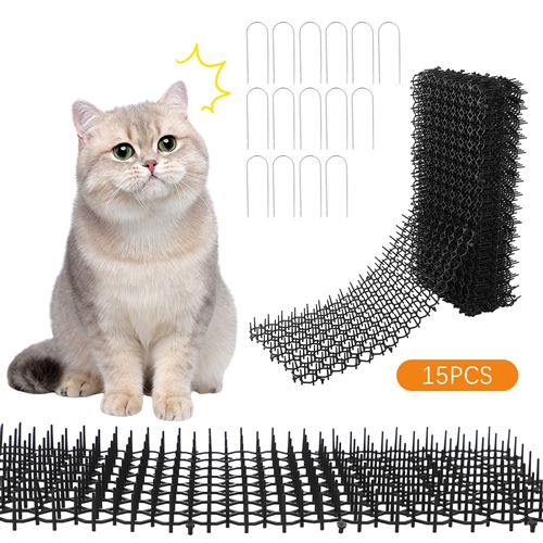 Tapis Anti Chat - Pic Anti Chat - 15 pièces Tapis Anti Chien avec Epine