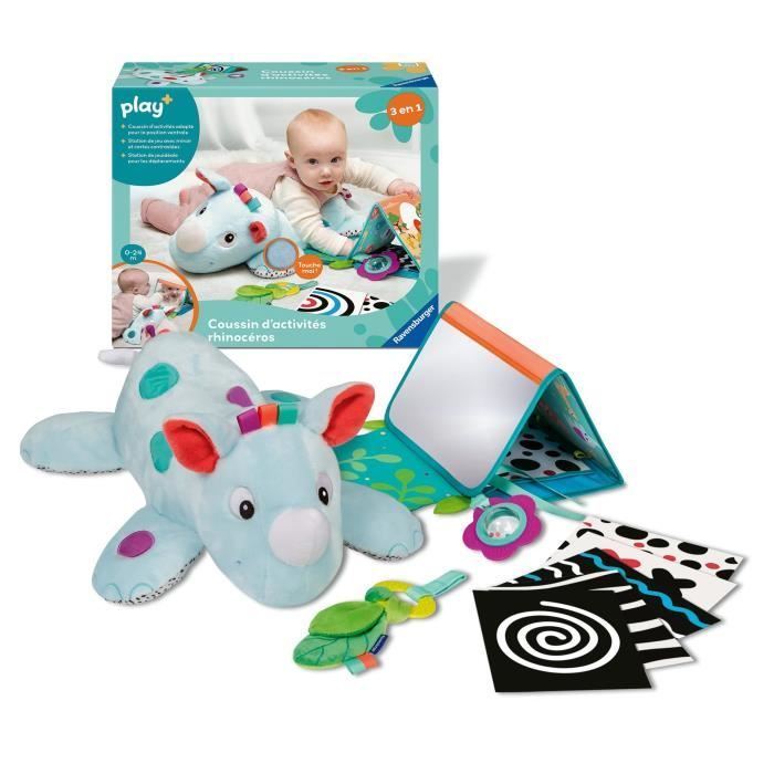 Ravensburger Play+ Mon Cube D’Activités Sonore – Animaux Sauvages, Bébé Dès 6 Mois, Version Française, 3 Modes De Jeu