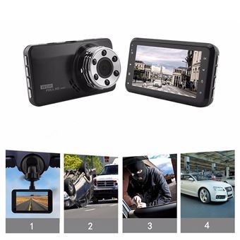 63€ sur Dashcam 3 Pouces Caméra Voiture Full HD 1080p Vision Nocturne Grand  Angle + SD 4Go YONIS - Caméra sport - Achat & prix