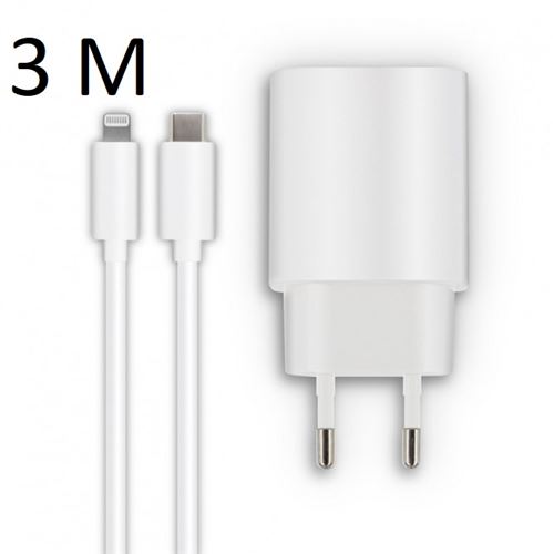 Lot chargeur + câble usb-c 20w Apple Destockage Grossiste