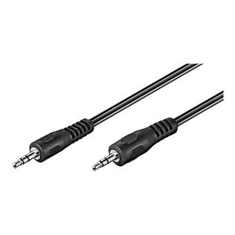goobay - Câble audio - mini-phone stereo 3.5 mm mâle pour mini-phone stereo 3.5 mm mâle - 2.5 m - plat - 1