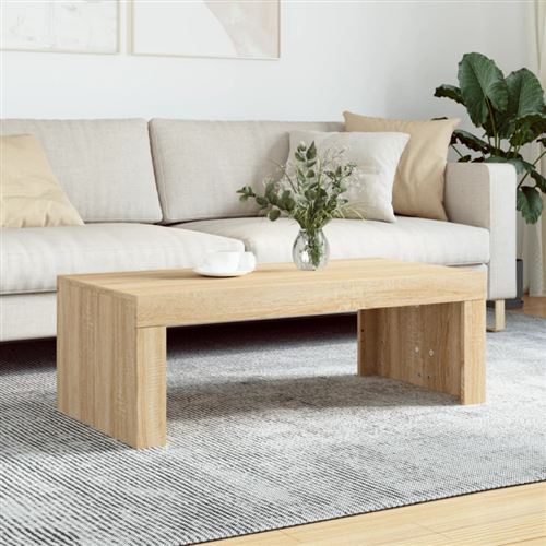 Vidaxl Table Basse Chêne Sonoma 102X50x36 Cm Bois D'ingénierie - Image 3
