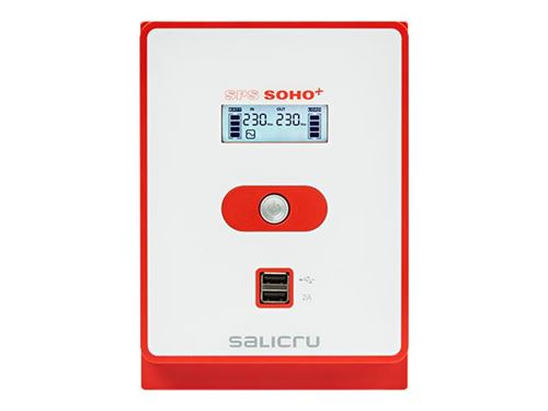 SALICRU SPS SOHO+ SPS 1200 SOHO+IEC - UPS - 230 Volt wisselstroom V - 720 Watt - 1200 VA - USB - uitgangen: 6