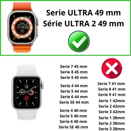 Verre Trempé pour Apple Watch ULTRA 2 49 mm [Pack 2] Film Vitre Protection  Ecran Montre Connectée Phonillico®