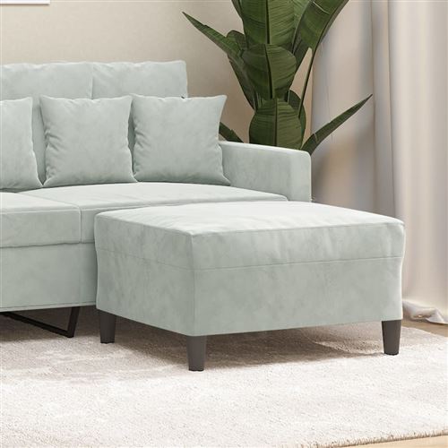 Vidaxl Gris/Clair Repose-Pied - 70X55x41 Cm - Image 3