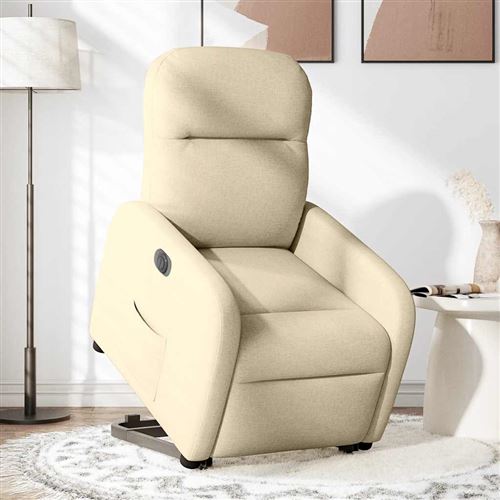 Vidaxl Fauteuil Inclinable Électrique - Crème - Image 3