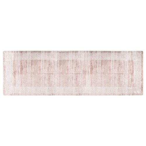 vidaXL Vloerkleed wasbaar anti-slip 80x300 cm beige337941