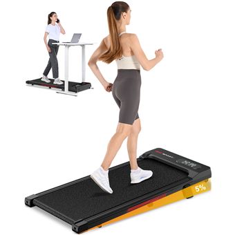 4 en 1 Tapis de course incliné 0-5% BIGZZIA, 2.5 HP, Bruit inférieur à 45db, Charge max 120 kg, 4 modes de mouvement, Noir - 1
