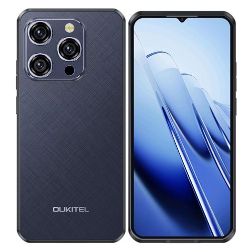 Smartphone 6.5 Pouces 5G Résistant Android 14 256GB IP68 Batterie 6500mAh Bleu YONIS