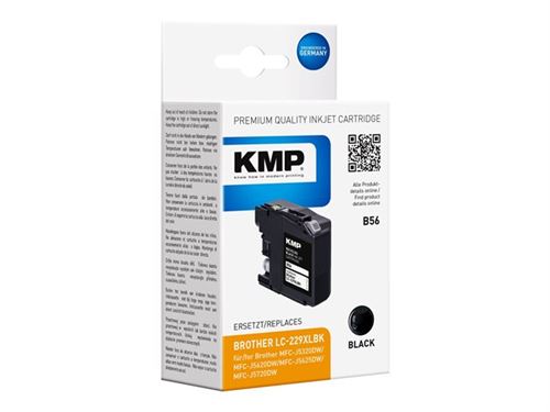 KMP B56 - 50 ml - à rendement élevé - noir - compatible - cartouche d'encre - pour Brother MFC-J5320DW, MFC-J5620DW, MFC-J5625DW, MFC-J5720DW