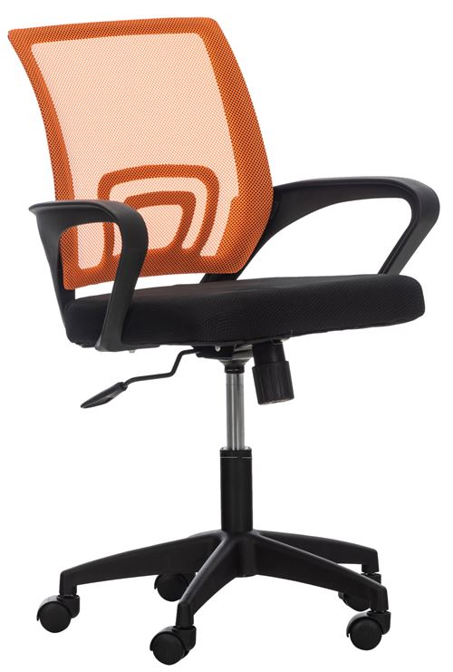 Fauteuil de bureau Auburn en maille avec hauteur réglable et pivotant , Orange