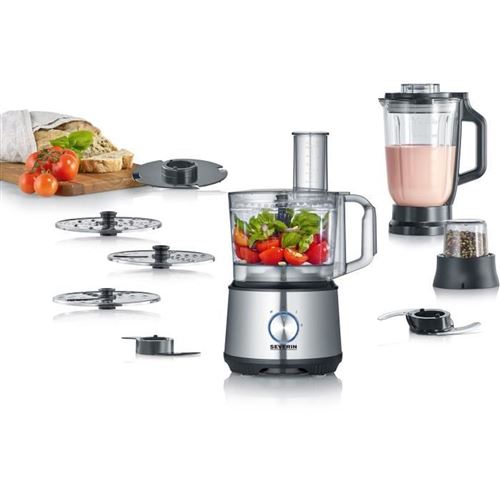 Severin Noir Km 3892 - Robot Multi-Fonctions - 1200 Watt - /Inox Brossé - Image 3