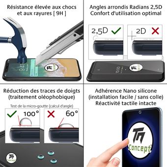 Protection D'écran Verre Trempé TM-Concept Pour Motorola Edge 30 Neo - 0,26mm