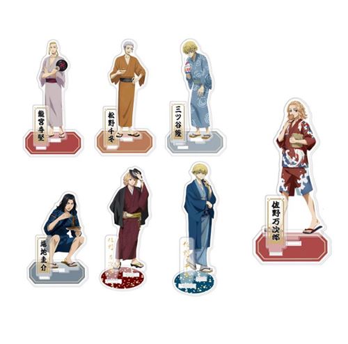 Set de 7 pièces Support de Figurine en acrylique Tokyo Revengers Multicolor 15cm 02