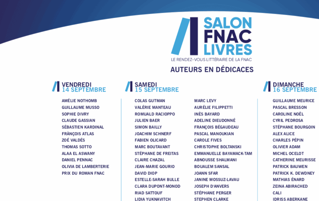 Salon Fnac Livres Edition 2018 C Est Reparti