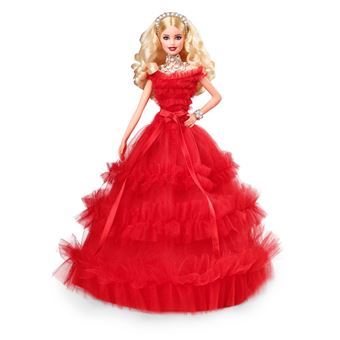 Poupee-Barbie-30eme-anniversaire-Noel-Blonde