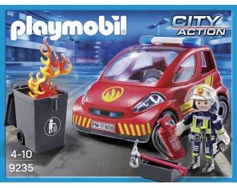 Playmobil-City-Action-9235-Pompier-avec-vehicule-d-intervention