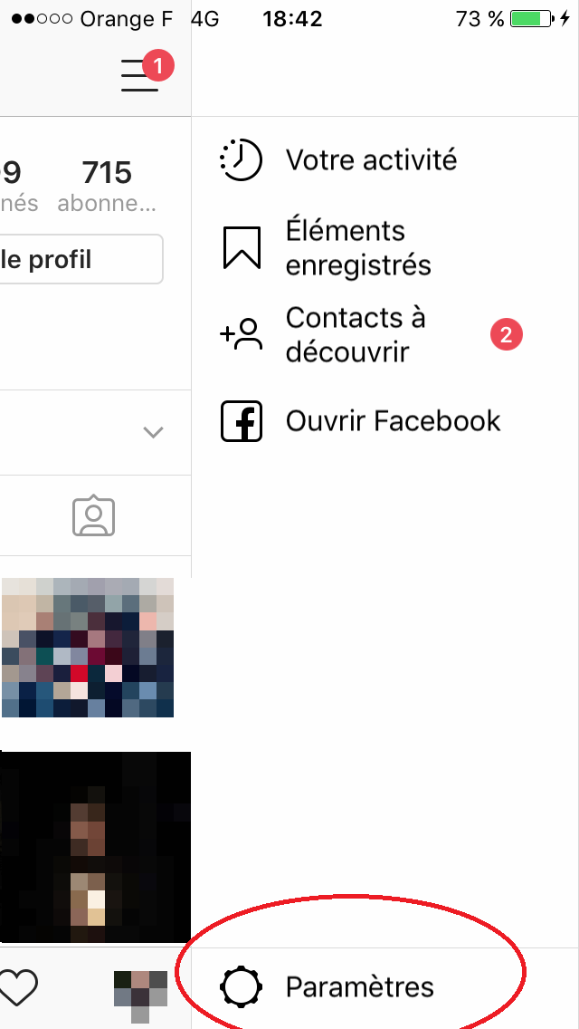 instagram privé