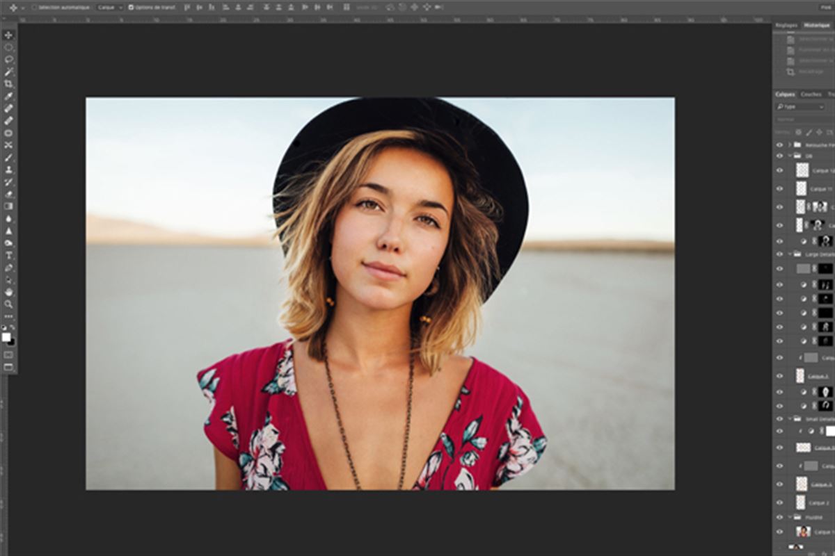 Retoucher un portrait sous Photoshop