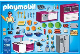 Playmobil-City-Life-5582-Cuisine-avec-ilot