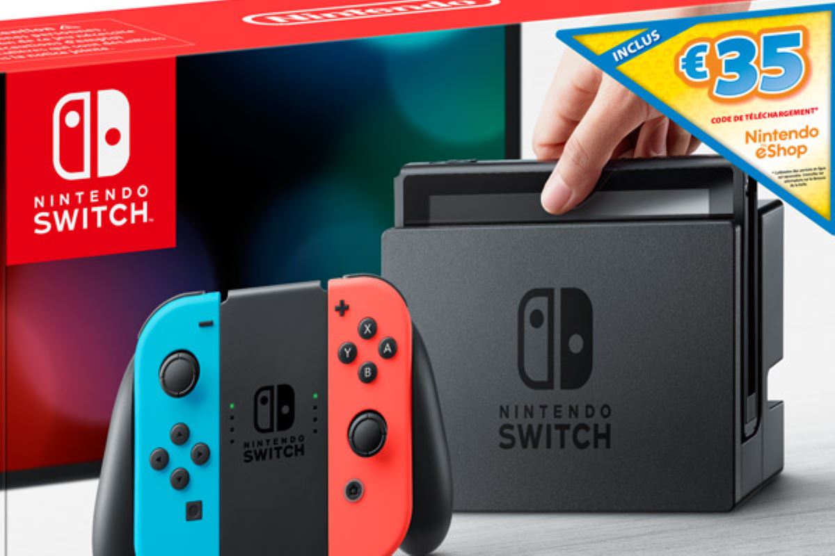 Nouveau pack Switch avec un bonus offert de 35€ sur le Nintendo Eshop !