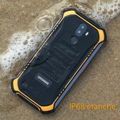 DOOGEE-S40-Smartphone-4G-Etanche-Antichoc-Antipouiere-Debloque-5-5-Pouces-4650mAh-3-Go-32-Go-Android-9-0-Telephone-portable-Orange