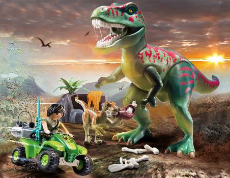 Playmobil-Dinos-70632-Explorateur-avec-quad-et-dinosaures