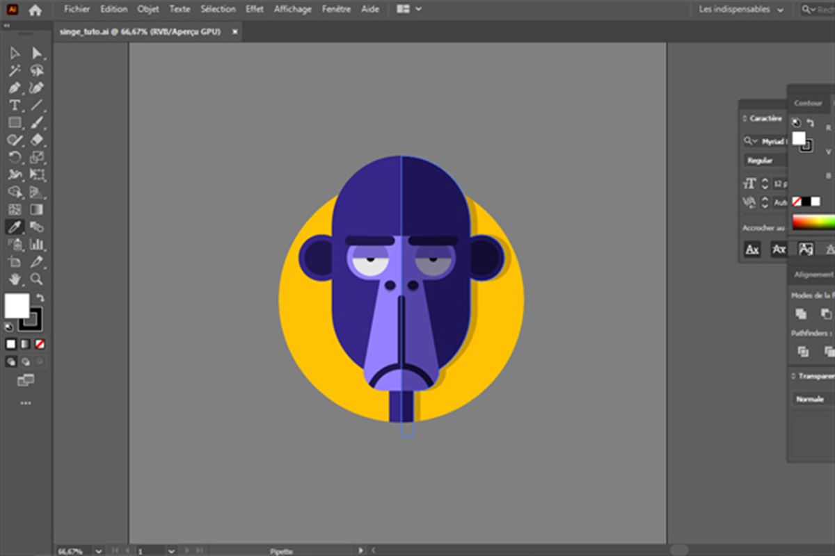 Réaliser des illustrations vectorielles avec Illustrator
