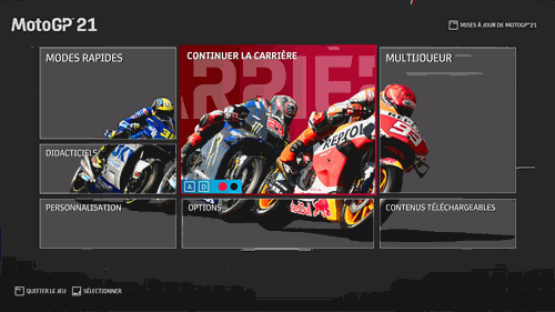 MotoGP21 - Menu