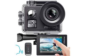 Camera-Sport-Akaso-V50-Elite-4K-60fps-WiFi-Telecommande-Commande-Vocale-Ecran-Tactile-EIS-Etanche-Noir