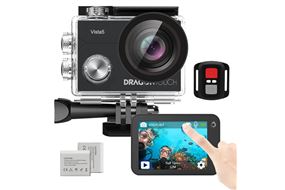 Camera-Sport-Dragon-Touch-Vista-5-Etanche-131fts-4K-Ultra-HD-Action-WiFi-Ecran-Tactile-Noir