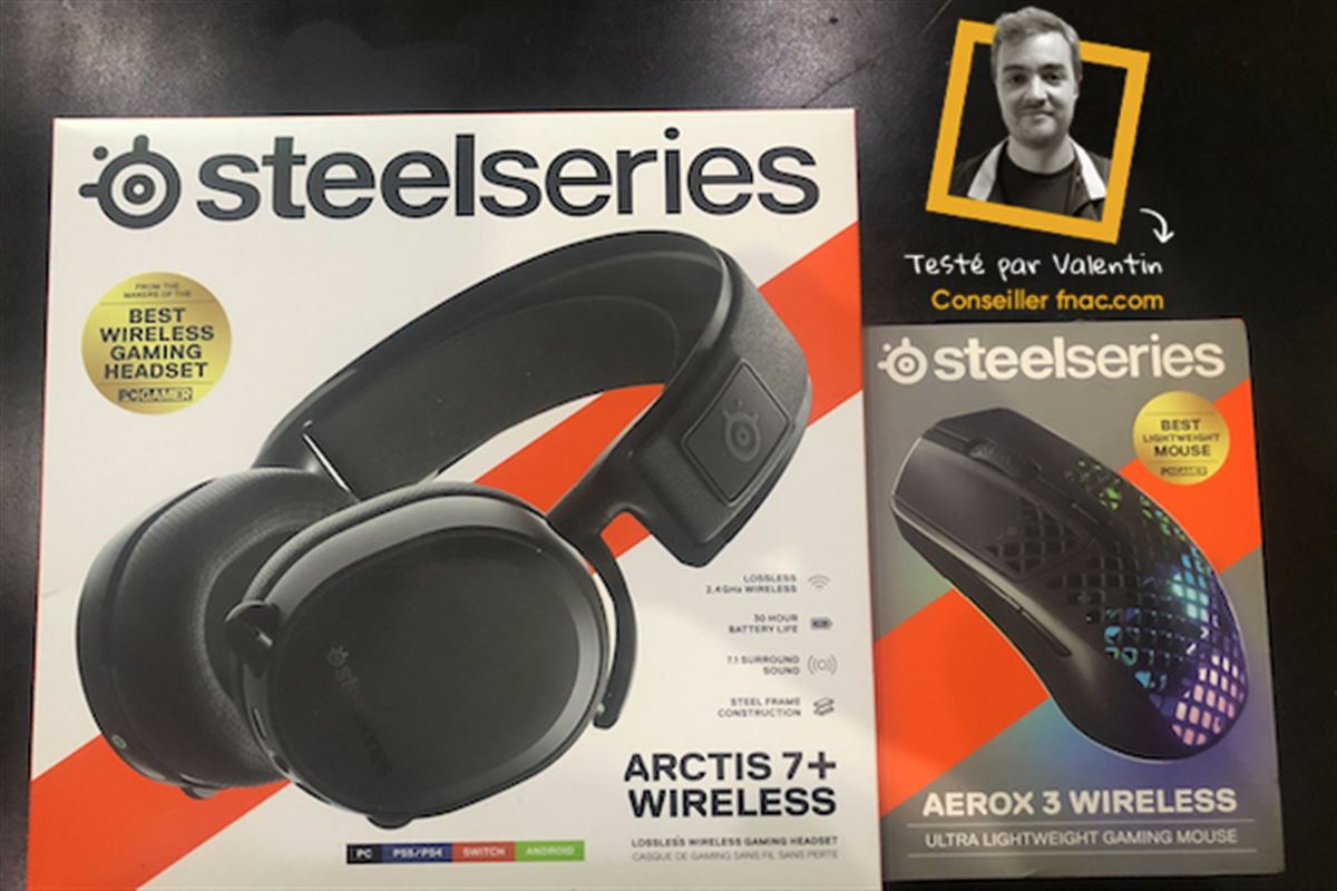 Steelseries : notre test du casque gaming Arctis 7+ et de la souris Aerox 3 Wireless
