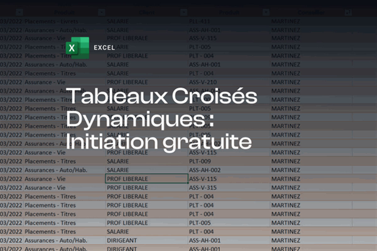 S’initier aux tableaux croisés dynamiques dans Excel : Cours gratuit