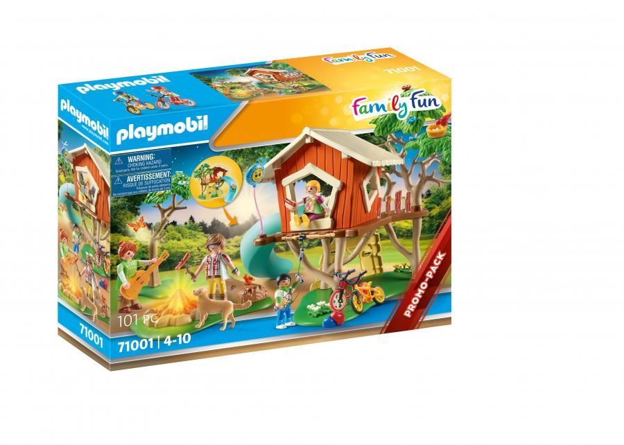 Playmobil-71001-Cabane-dans-les-arbres-et-toboggan